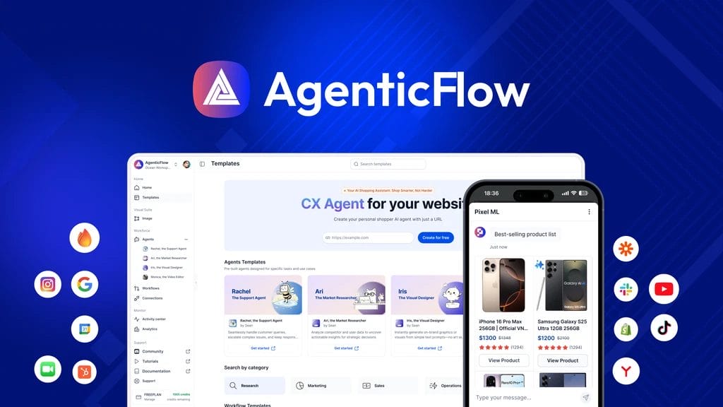 AgenticFlow Review: Build Your AI Workforce Without Code (AppSumo Deal Inside)
